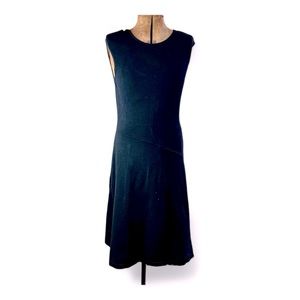 Reiss Black A-line, Bodycon knit black dress, size 10